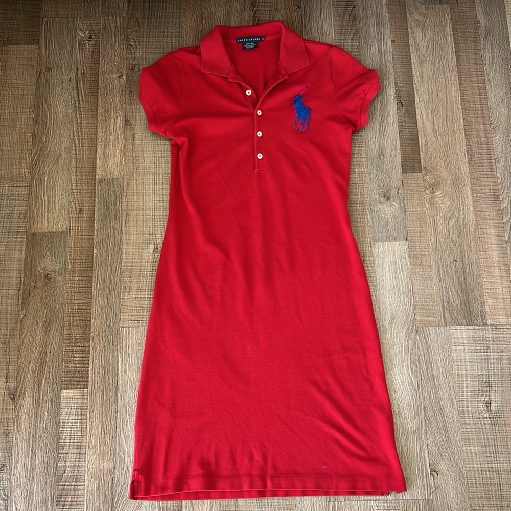 Ralph Lauren Red Polo Dress